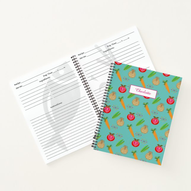 Own Personalized Recipe Writing Book (Inside)