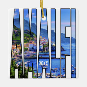 Own Photo Amalfi Coast Italy Europe Travel Ceramic Ornament
