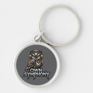 Own Symphony – Futuristic Music Owl Keychain