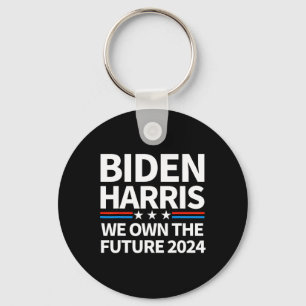 Own The Future Biden Harris 2024 Patriotic Biden K Keychain