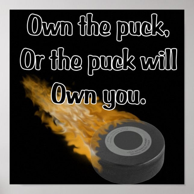 Own The Puck Poster (Front)