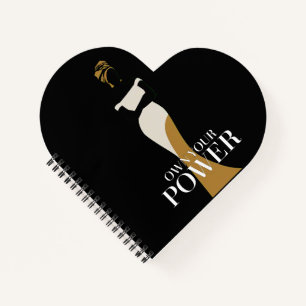 Own Your Power: A Portrait of Confidence and Grace Notebook