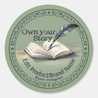 Own Your Story Custom Brand Envelope Sticker
