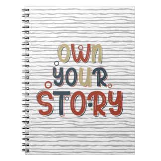 Own Your Story – Inspirational Typography Design Notebook