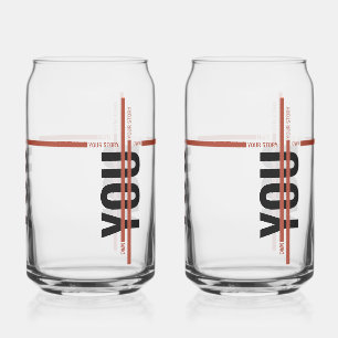 Own Your Story Shirt – Bold Motivational Quote Can Glass