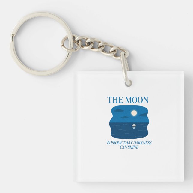 Own Your Weird - Bold Grunge Typography Keychain (Front)