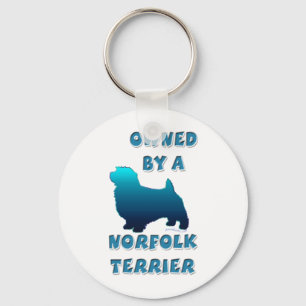 Owned by a Norfolk Terrier Keychain