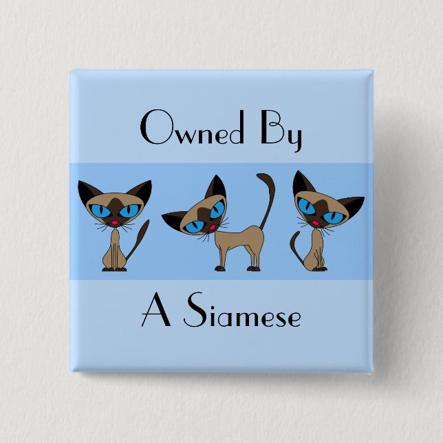 Owned By A Siamese Button (Front)
