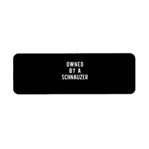Owned By Schnauzer Funny Dog Lover Gift Christmas