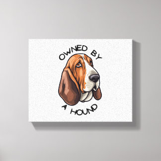 Owned by someone Basset Hound Canvas Print