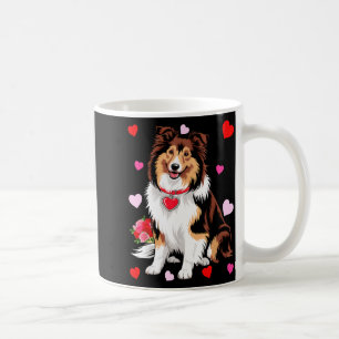 Owner Mom Dad Sheltie Dog Lover Valentines Day Coffee Mug