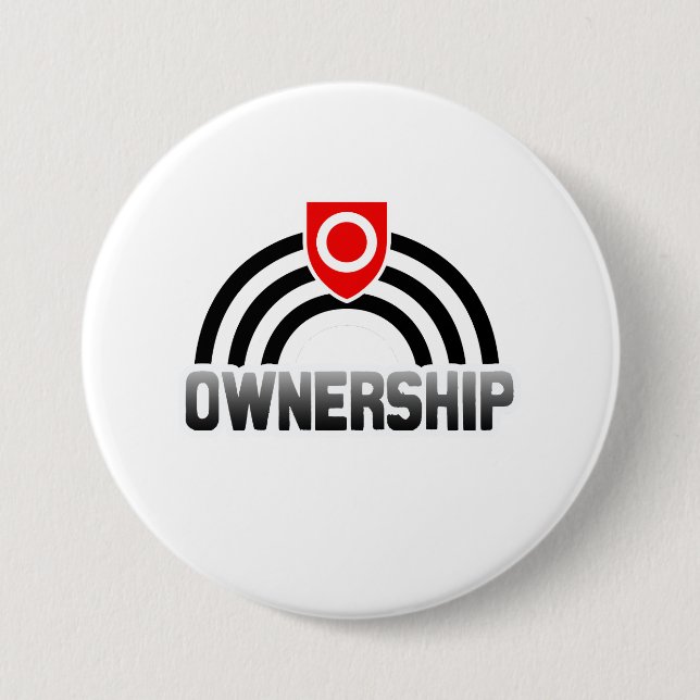 Ownership Pride 3 Inch Round Button (Front)