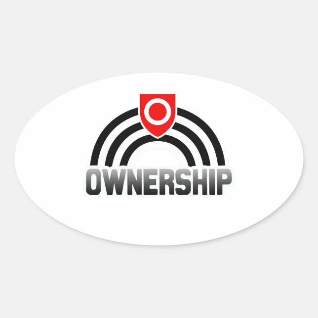 Ownership Pride Oval Sticker (Front)