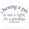 owning a pet sticker