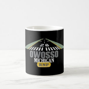 Owosso MI - Airport Runway Coffee Mug