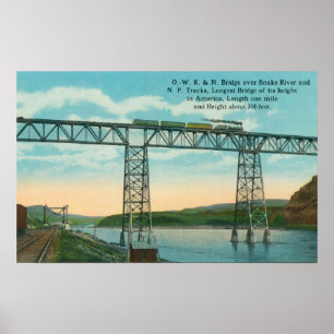 OWR & N Bridge SceneSnake River, ID Poster