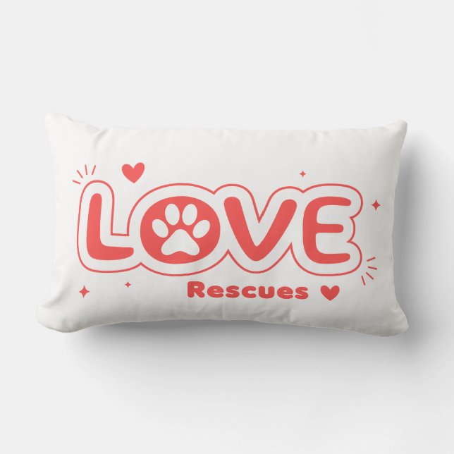 OWRAssist Love Rescues Lumbar Pillow (Front)