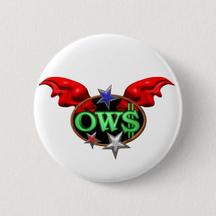 OWS Operation Wall Street Join the movement 2 Inch Round Button