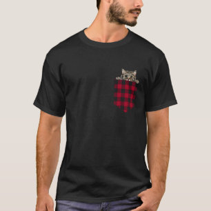 Owyhee Cat In Pocket Peeking Kitten Lover Mom Dad T-Shirt
