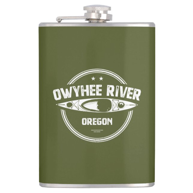 Owyhee River, Oregon Hip Flask (Front)
