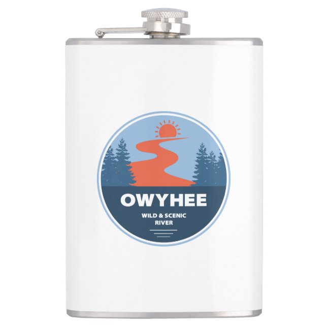 Owyhee Wild And Scenic River Hip Flask (Front)