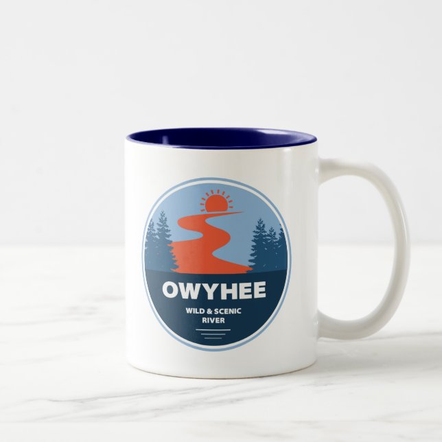 Owyhee Wild And Scenic River Two-Tone Coffee Mug (Right)