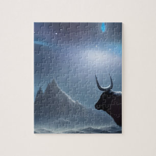 Ox Landscape  Jigsaw Puzzle