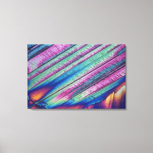 Oxalic acid crystals canvas print