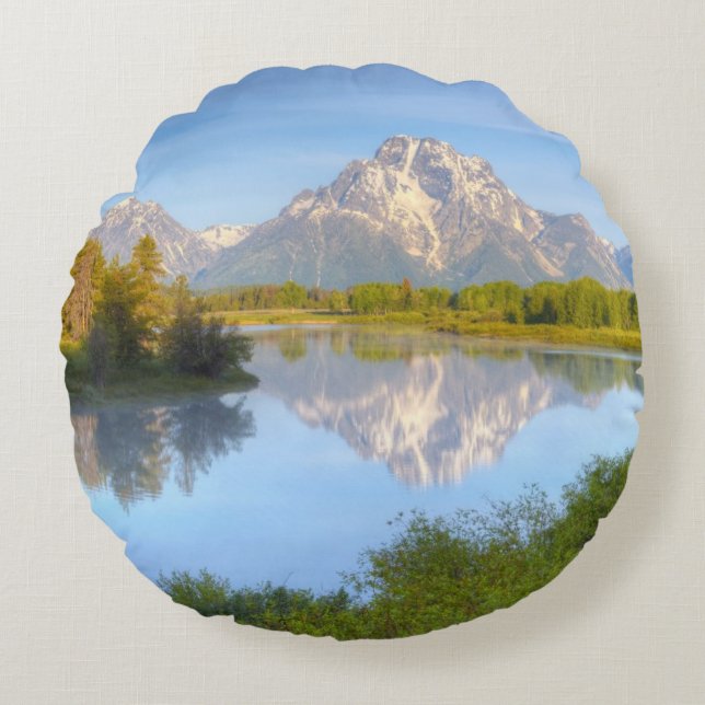 Oxbow Bend Round Pillow (Front)
