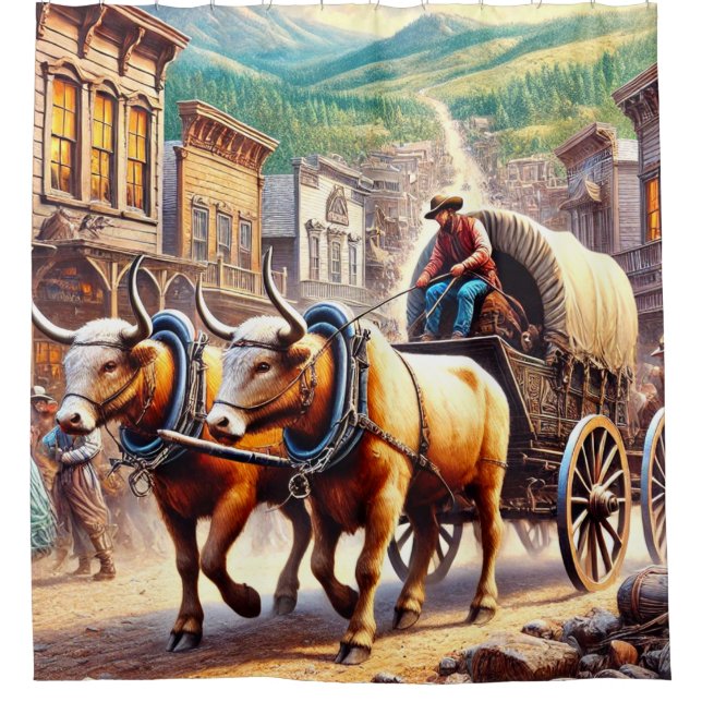 Oxen and Cart (Front)