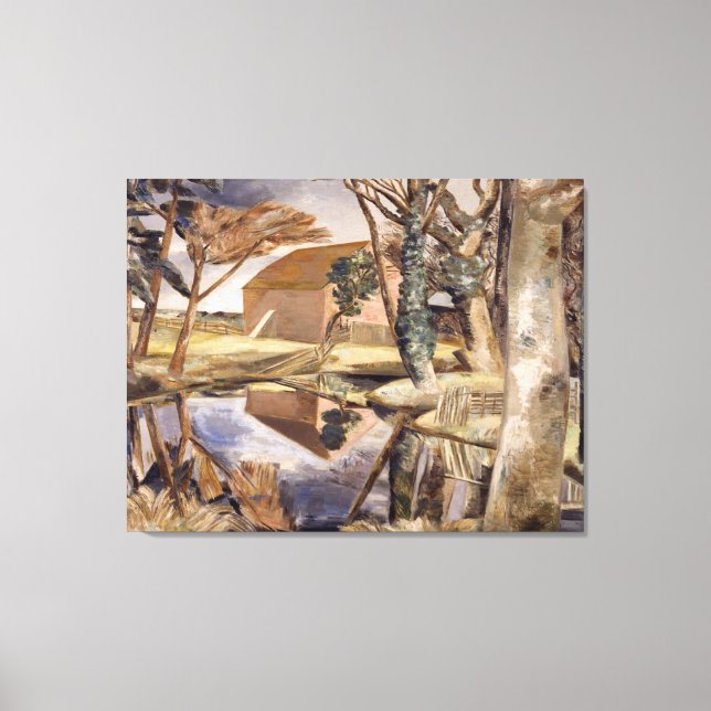 Oxenbridge Pond (1927-28) Canvas Print (Front)