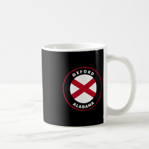 Oxford Alabama Al State Flag Badge Vacation Coffee Mug