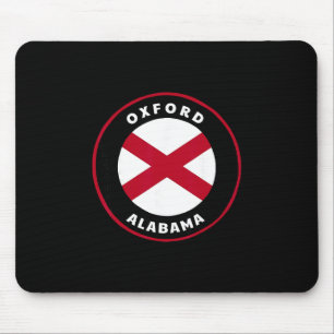 Oxford Alabama Al State Flag Badge Vacation  Mouse Pad