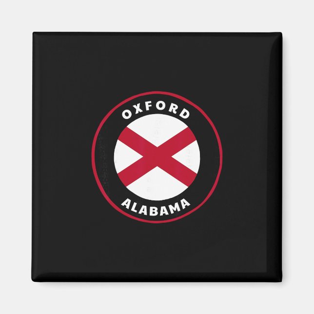 Oxford Alama Al State Flag Dge Vacation  Magnet (Front)