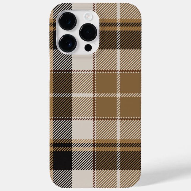 Oxford Black and Tan Plaid  Case-Mate iPhone Case (Back)