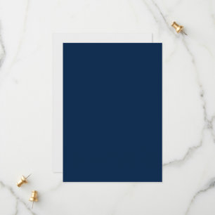 Oxford Blue Flat Save The Date Card – Customizable