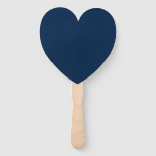 Oxford Blue Heart-Shaped Fans – Customizable