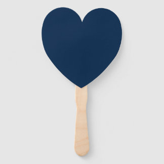 Oxford Blue Heart-Shaped Fans – Customizable