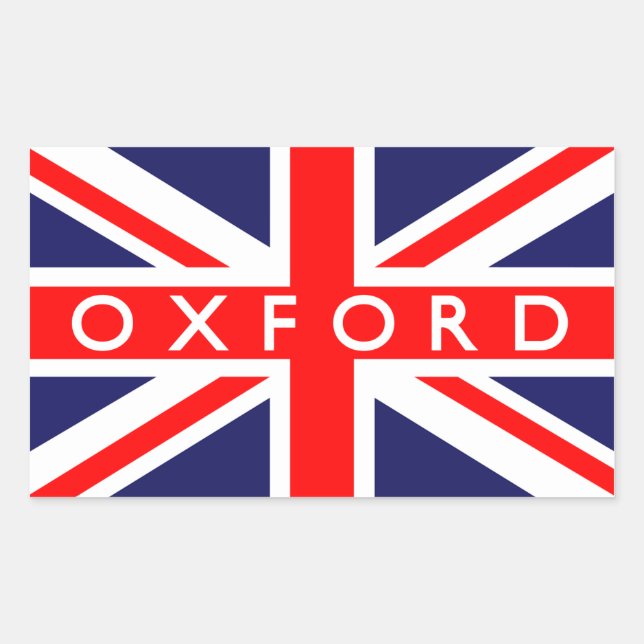 Oxford : British Flag Sticker (Front)