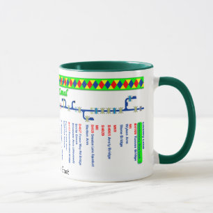 Oxford Canal Route Map (1 of 4) Mug
