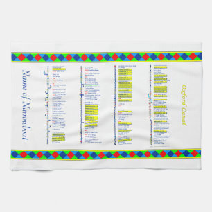 Oxford Canal - UK Inland Waterways - Yellow Kitchen Towel