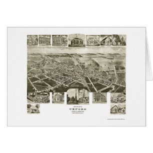 Oxford, carte panoramique de PA - 1907