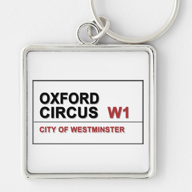 Oxford Circus Lodon England Keychain (Front)