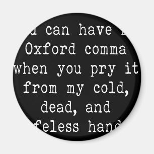 Oxford Comma Magnet