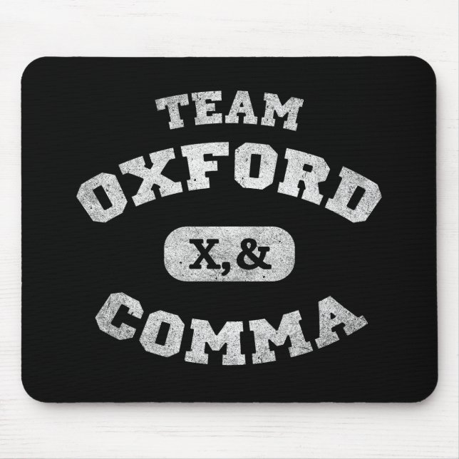 Oxford Comma Team 819 Mouse Pad (Front)