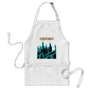 Oxford England 1986 Building Spirals Cyan Standard Apron
