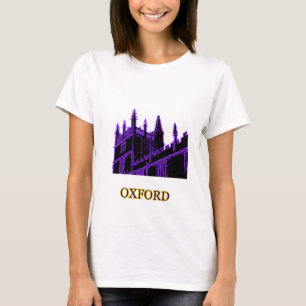 Oxford England 1986 Building Spirals Purple T-Shirt