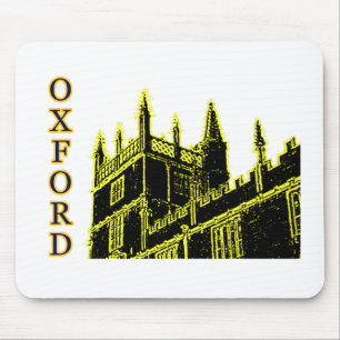 Oxford England 1986 Building Spirals Yellow Mouse Pad