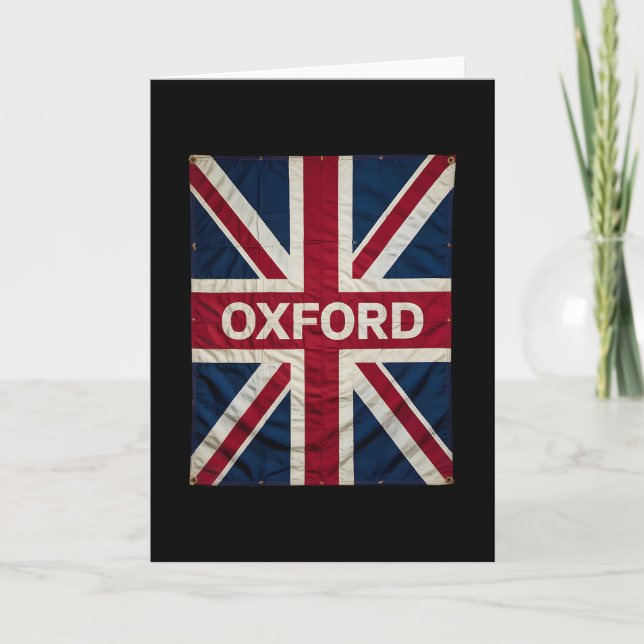 Oxford England Britain Uk History Vacation Souveni Card (Front)
