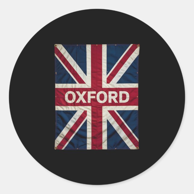 Oxford England Britain Uk History Vacation Souveni Classic Round Sticker (Front)